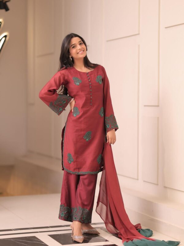 French Crepe Silk Suit